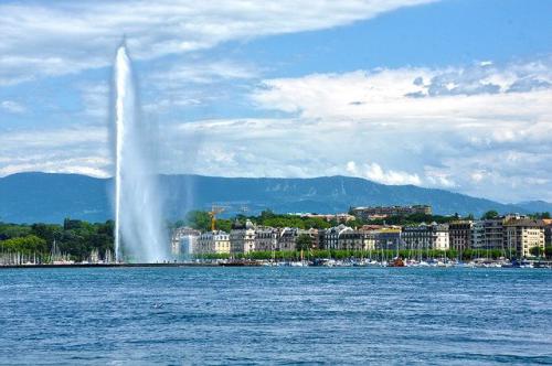 Photo du jet d'eau de Genève